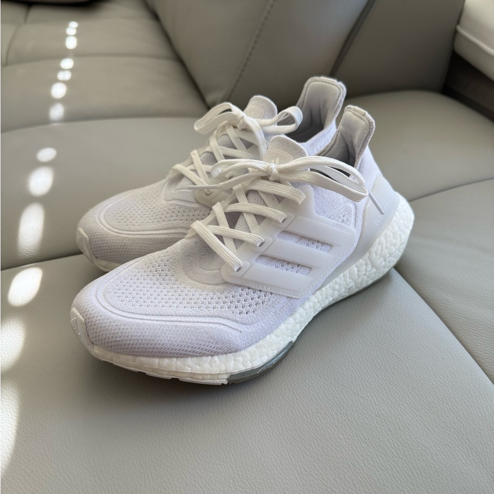 Adidas Ultraboost 22 White Athletic Sneakers